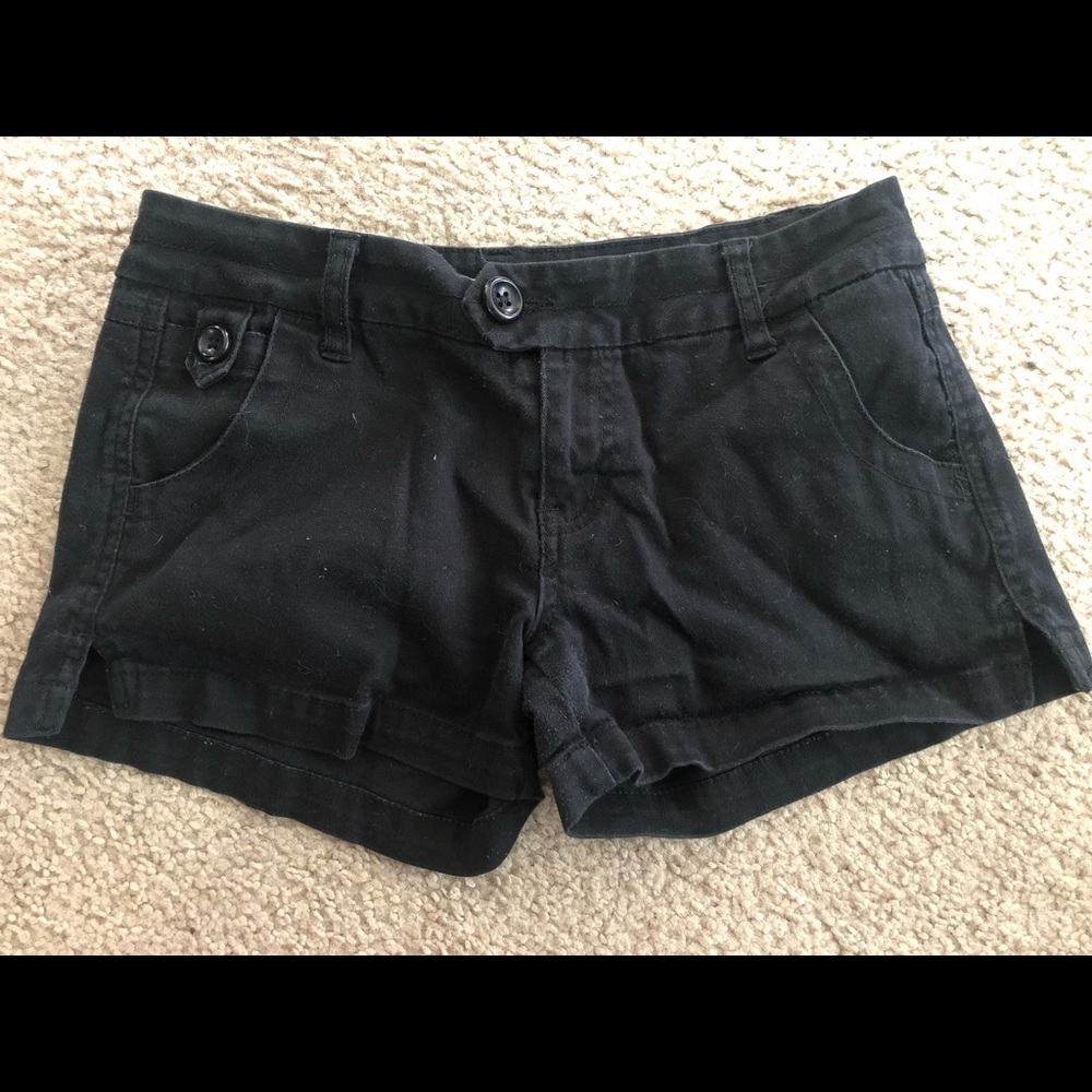 Black short shorts